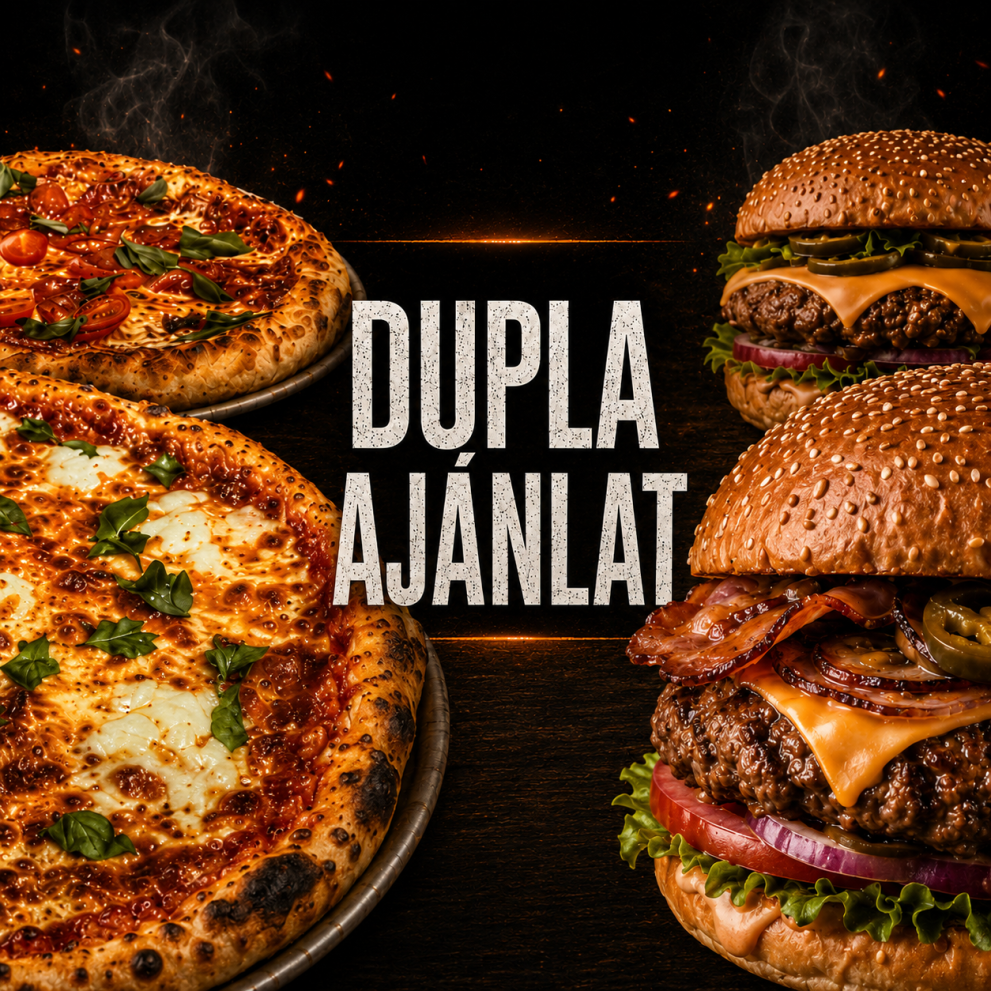 Dupla akciós ajánlat (Pizza - Burger)